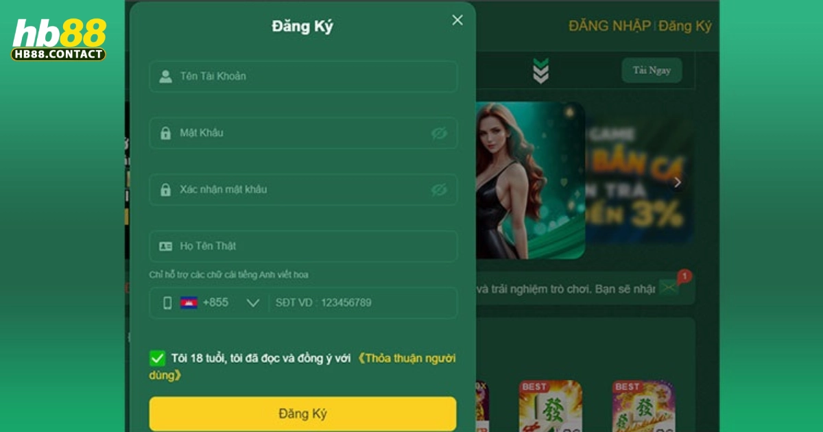 HB88 ⭐️ Link Đăng Ký/Đăng Nhập HB88.Com Uy Tín 27 Hướng dẫn tạo tài khoản HB88